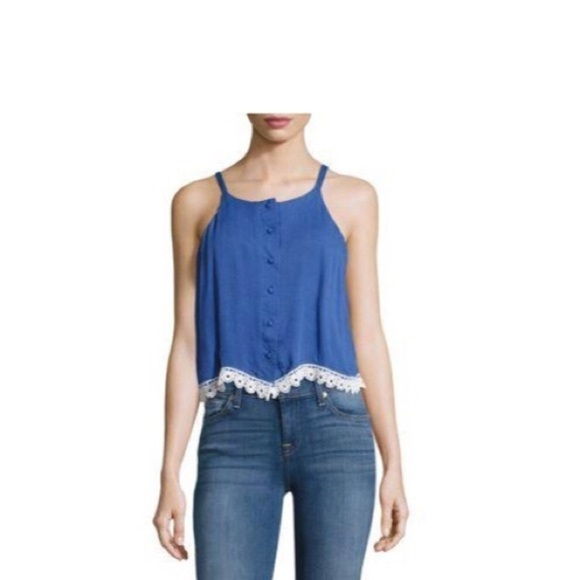 LOVERS & FRIENDS Front-button Sleeveless Top - Picture 1 of 7